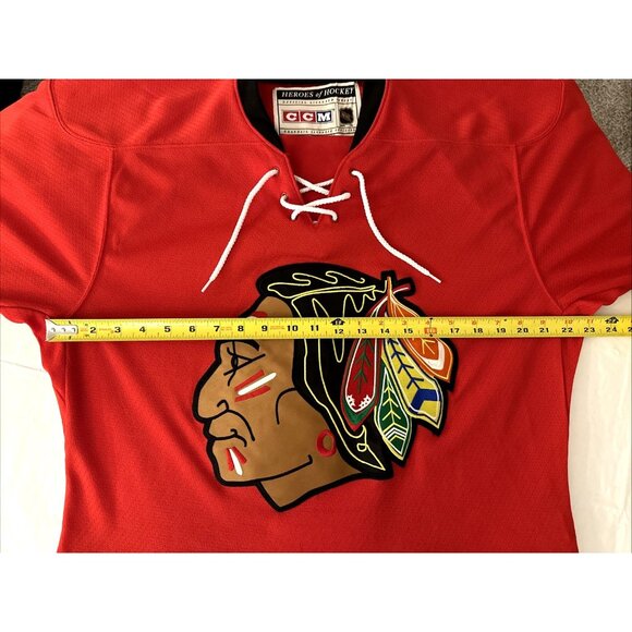 Bobby Hull 1957-58 Chicago Blackhawks CCM Heroes of Hockey Jersey Size 42 RARE - Picture 10 of 16